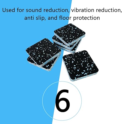 Miniatura 3 de Luwint Almohadillas para cinta de correr, relleno de espuma de goma, almohadillas de aislamiento de sonido, almohadillas antivibraciones,