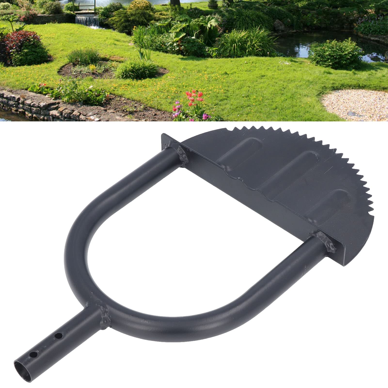 Kadimendium Bordatrice Prato Half Moon Acciaio Al Carbonio Ad Alta Durezza Manico Lungo Pala Taglio Manuale per Giardino