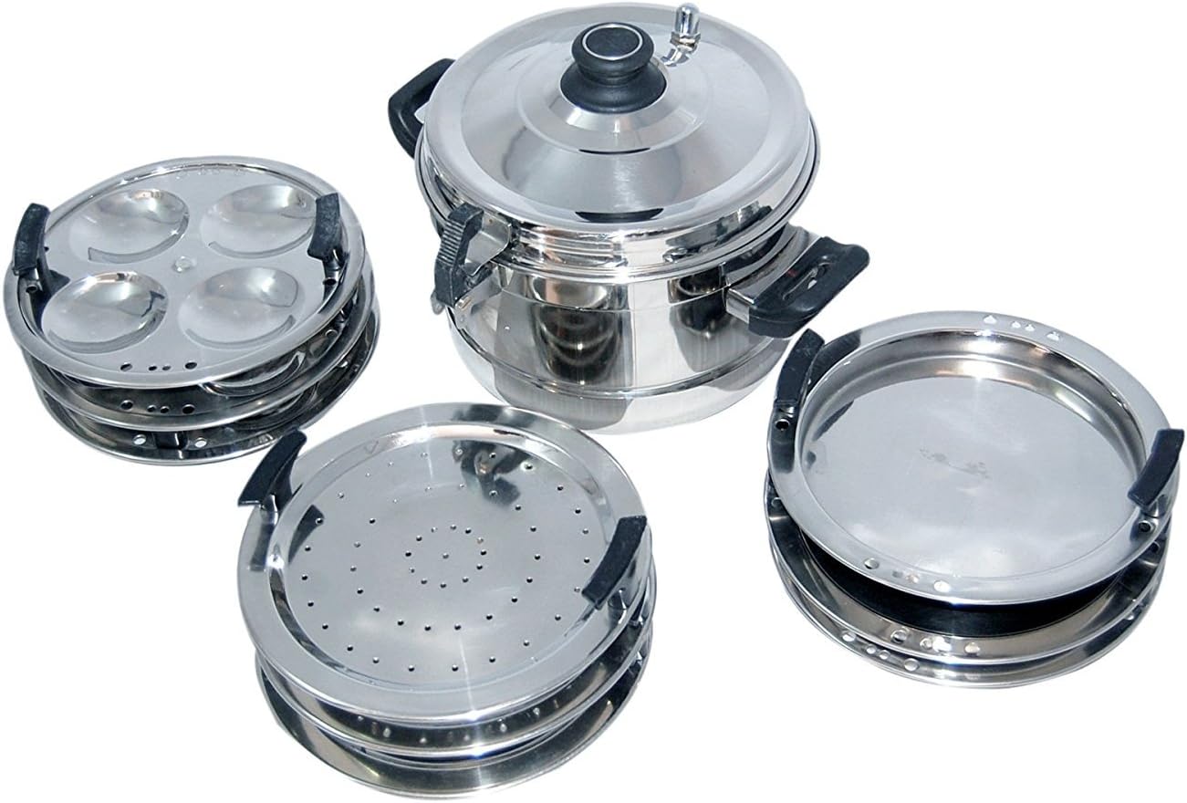 Combo IDLI Cooker with PATRA,IDLI,and DHOKLA