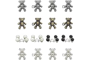 10 Pcs Cute Bear Button Pins for Jeans: Effortlessly Adjust Your Waist
