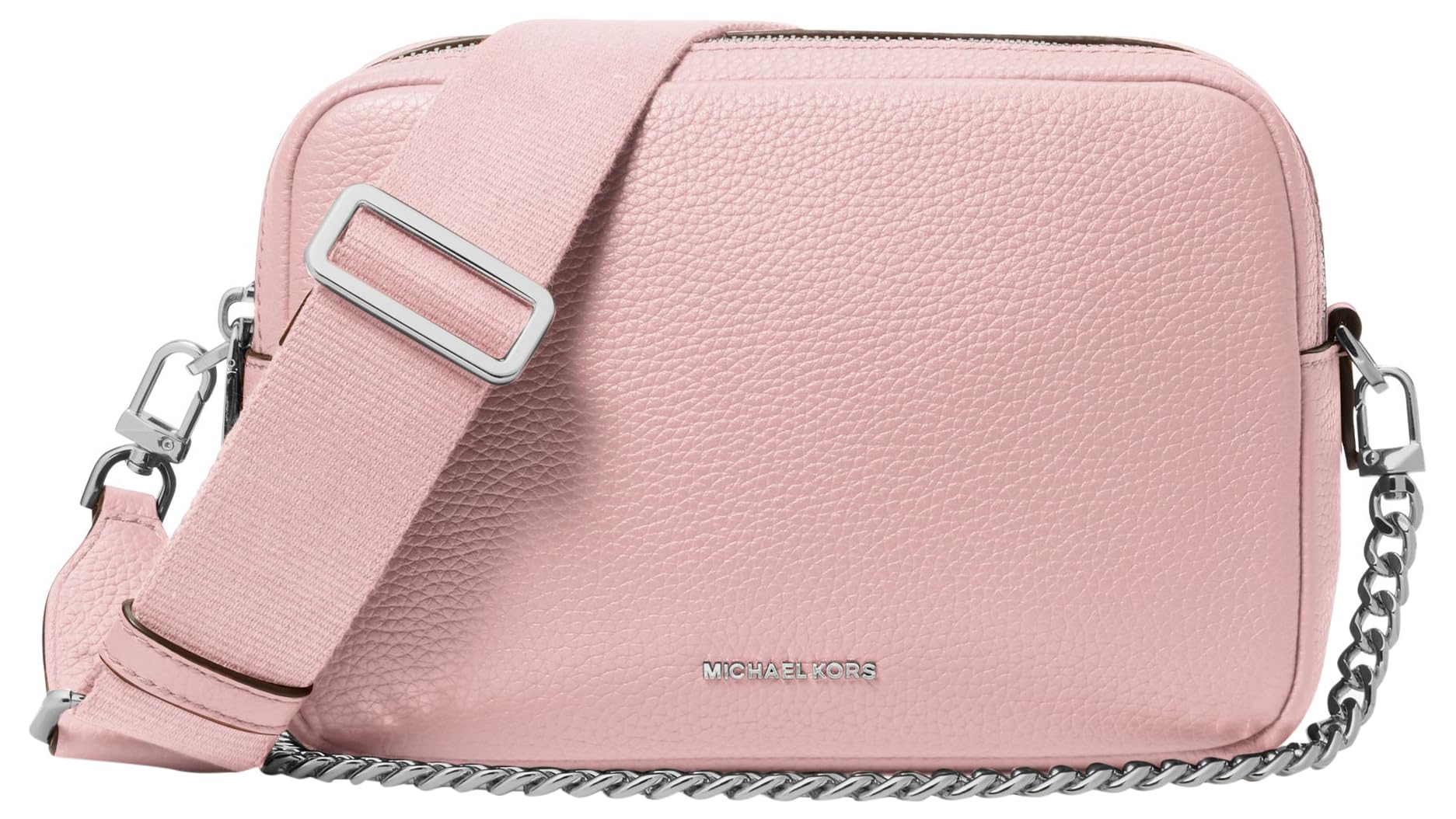 Michael Kors Womens Bryant Medium Double Zip Chain Camera Crossbody Bag