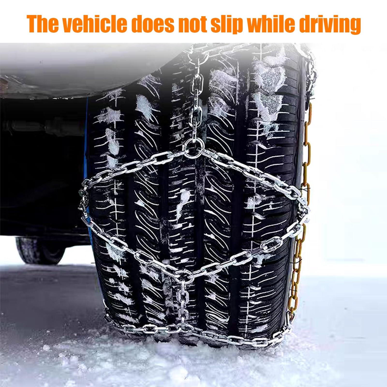 Cadenas de nieve for coche, cadenas de neumáticos de meta, for coches, cadenas de nieve, Montaje rápido tensión automática, for delantero Barro Nieve Hielo(235/55 R19)