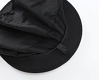 Vista 8 de Home Prefer Sombrero para sol para el aire libre con protección UV, secado rápido, unisex con solapa para proteger el cuello Negro