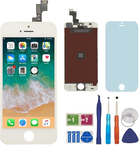 BBSELL Display Completo LCD Assembly Digitizer conversione digitale touch LCD comprende per iphone Bianco BBSELL Display Completo LCD Assembly Digitizer conversione digitale touch LCD comprende per iphone Bianco