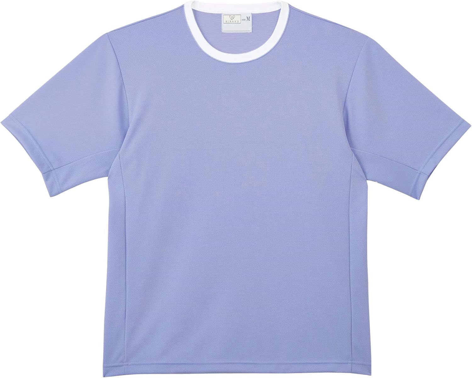 [KIRAKU] 高齢者様向け 室内着/パジャマ 夏向け 着脱簡単 ちりめん風の素材でサラサラ涼しい 前開き五分袖シャツ CR817