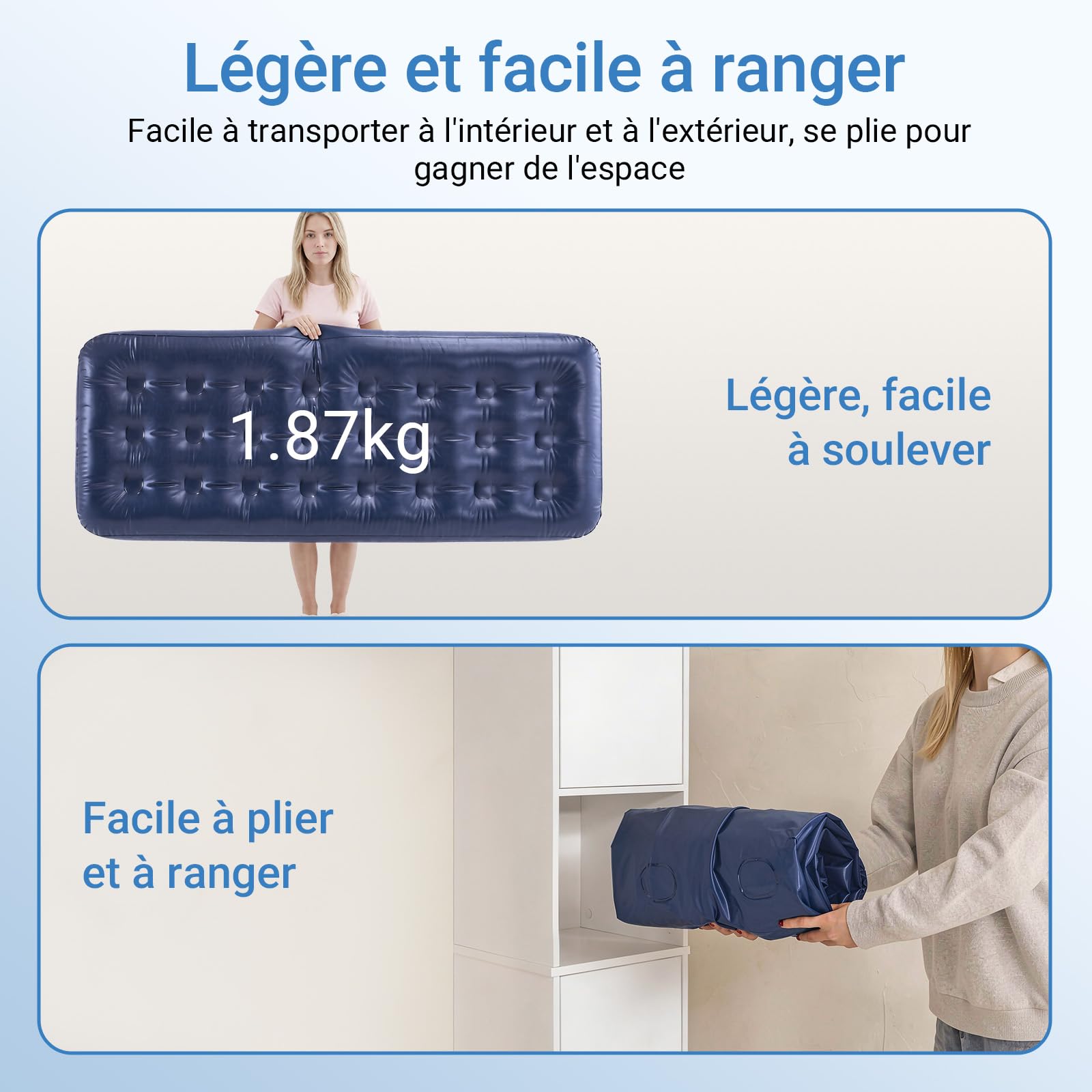 SoBuy Tente de Camping Extérieure Gris Tentes Double avec Crochet pour Lampe et Sacs de Rangement pour Chaussures Tente 3-en-1 Gris