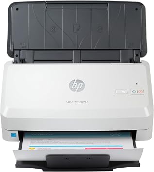 HP ScanJet Pro 2000 s2 scanner, single page supply, 50 pages ADF, USB