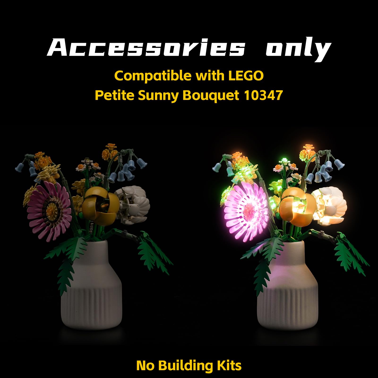 Light Kit Compatible with Lego 10347 Petite Sunny Bouquet Botanical Collection Set (No Model) - Image 3