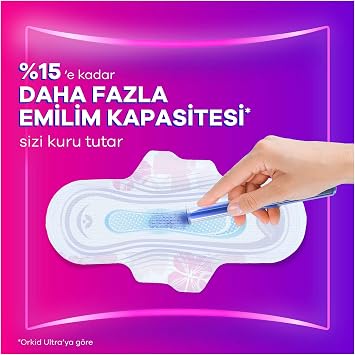Orkid Platinum Hijyenik Ped Uzun Extra (Boy 3) 24 Adet Ped