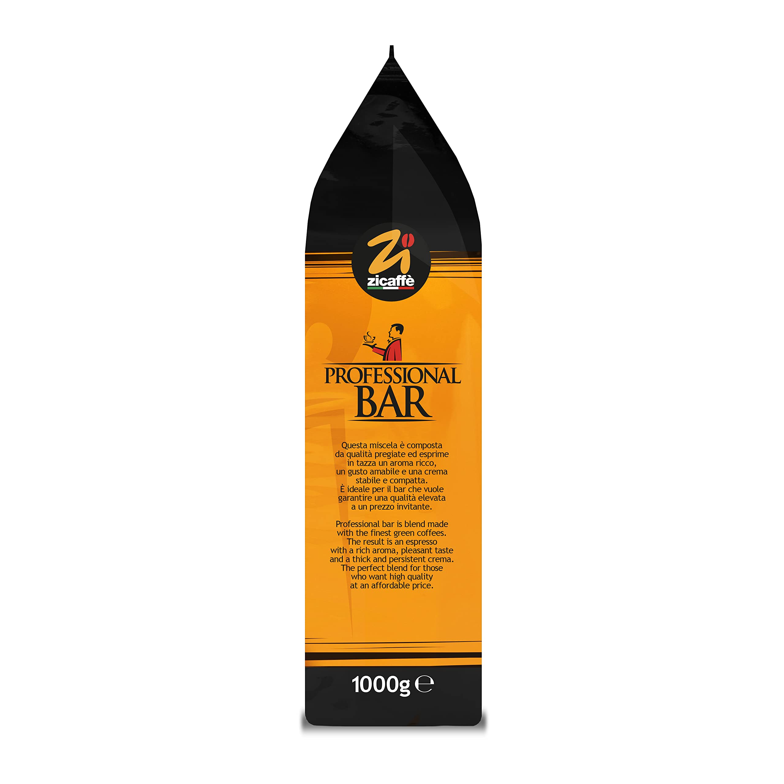 Zicaffè - Caffè In Grani Professional Bar - Da 1 Kg | Caffe In Grani | Caffe In Grani Miscela Che Esprime Le Caratteristiche Del Vero Espresso All'italiana | Made In Italy