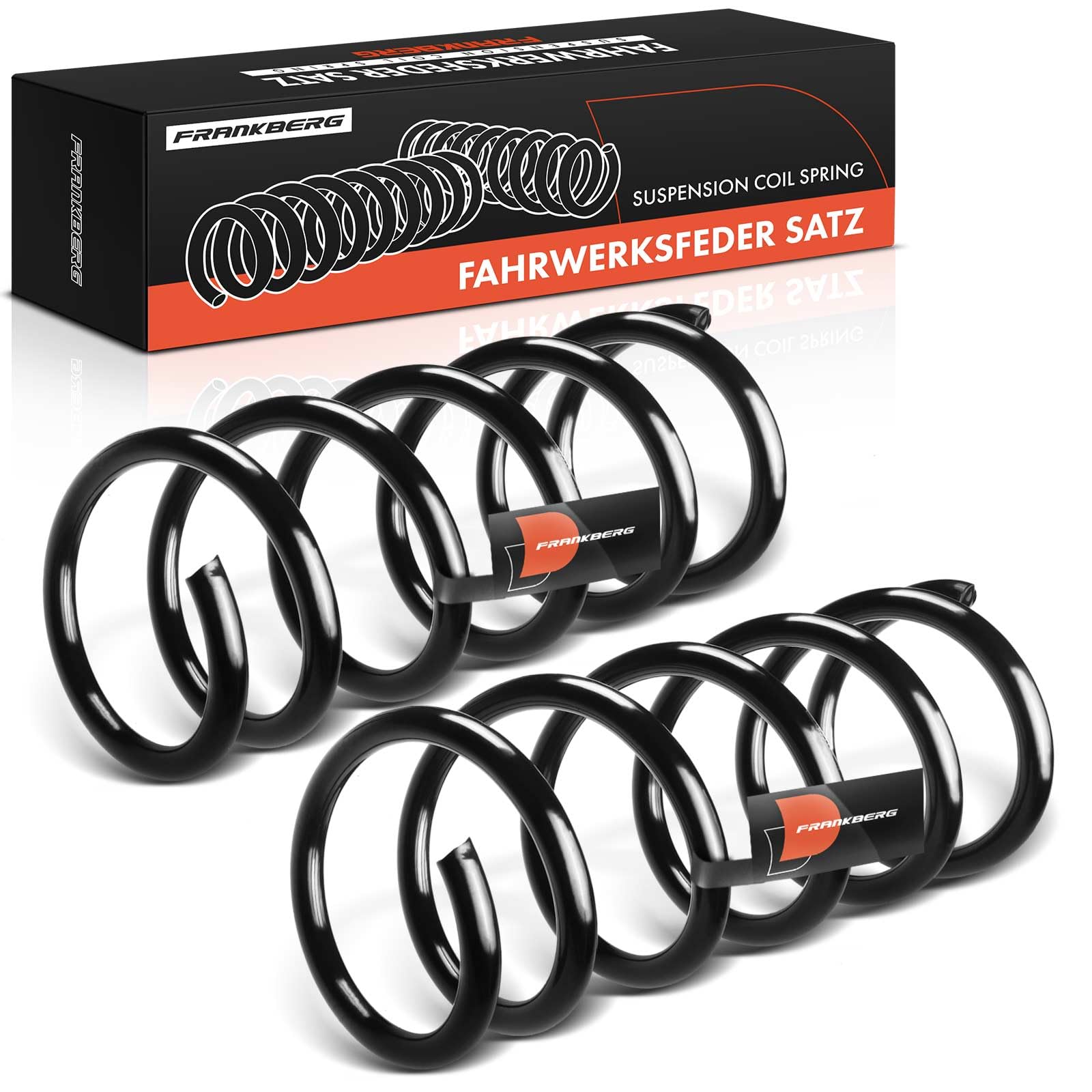 Frankberg 2x Molle autotelaio Molle sospensioni Compatibile con 169 1.2 1.1 1.3 D MultiJet 2003-2013 Replace# 50703623