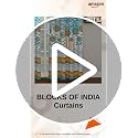 Image of BLOCKS OF INDIA Hand Block Printed Cotton Daylight Curtains with Eyelets(Set of 2 Curtains)