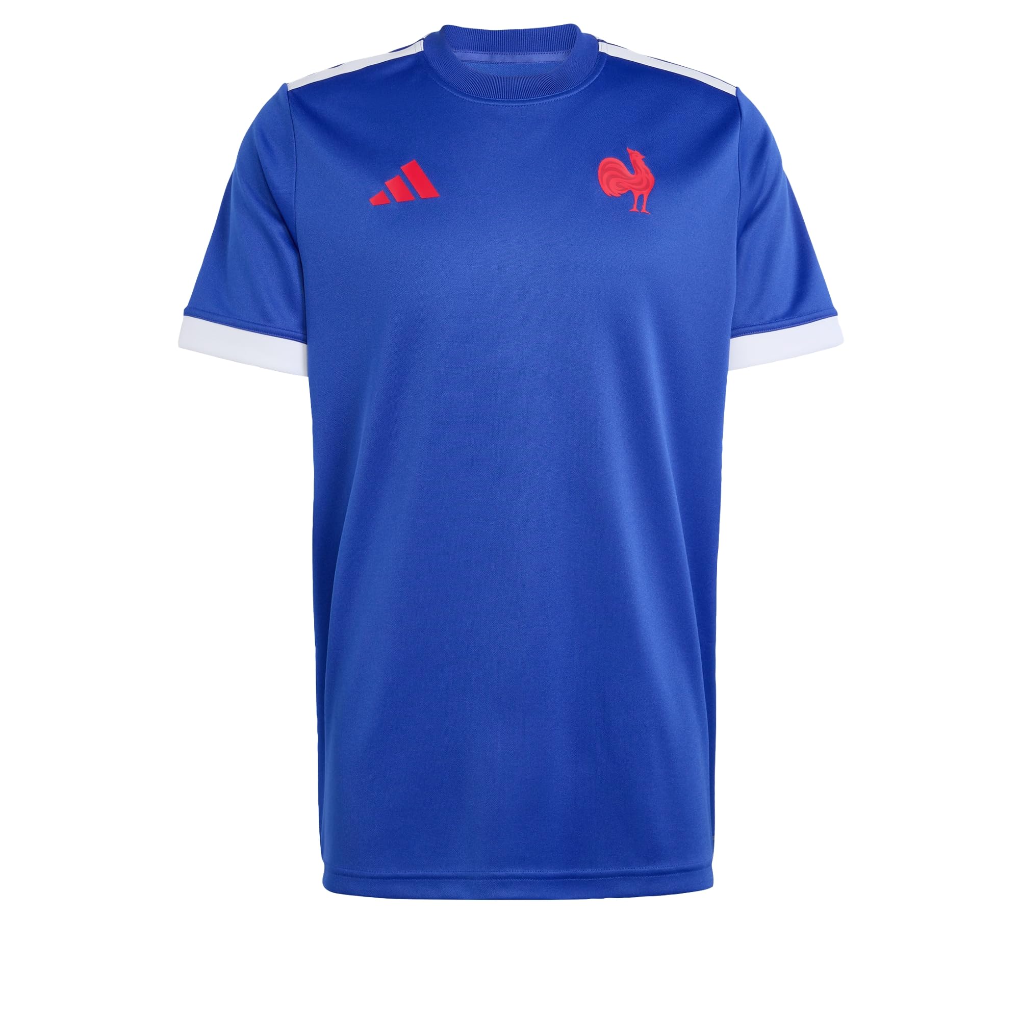 adidas Men's France Rugby Home Supporter Replica Shirt, semi Lucid Blue, S