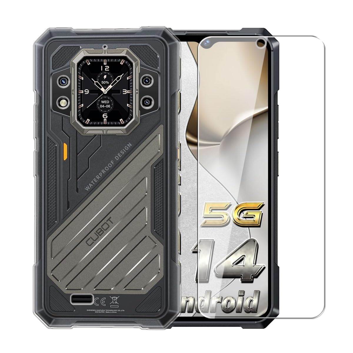 BROTECT Glas Screen Protector voor Cubot King Kong Mini 3 (Voor Camera) Schermbeschermer [9H Hardheid, Beschermglas-Folie niet Gehard Glas