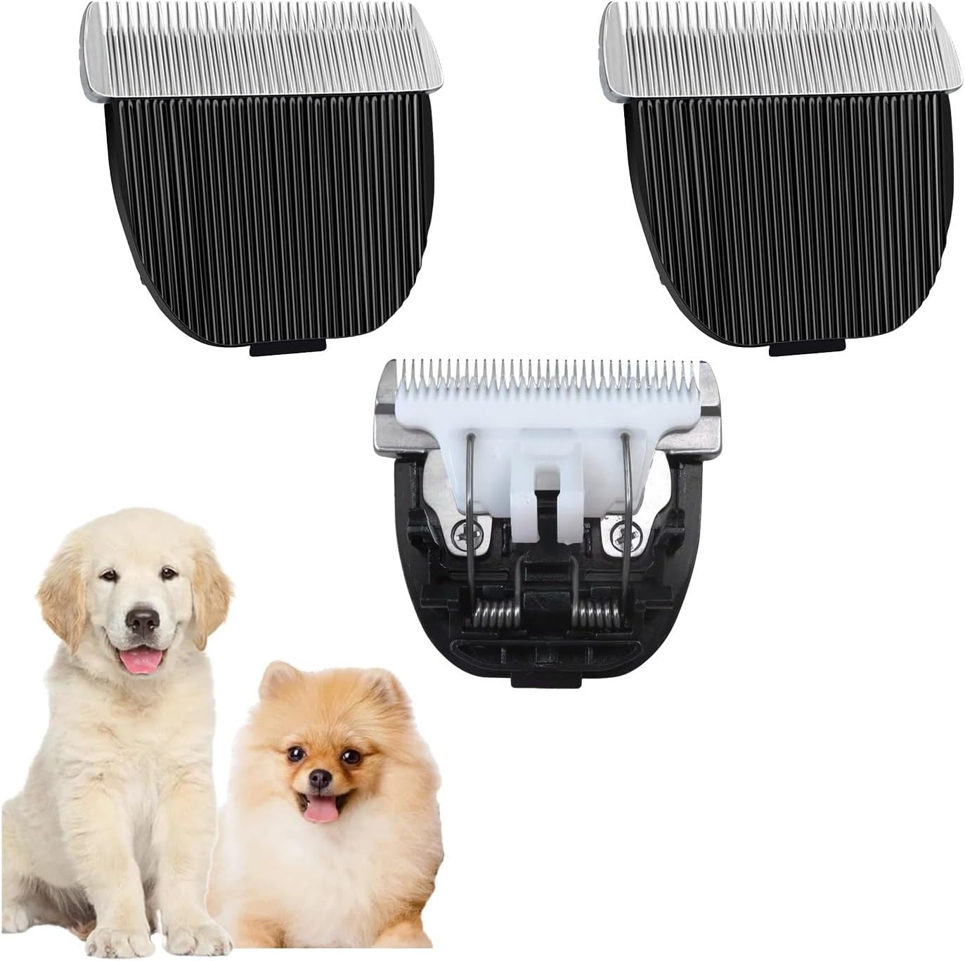 Dog Hair Grooming Cilpper Replacement Blades,Compatible For ONEISALL，Electric Clipper Trimmer Dogs Cutting Ceramic Blade(S30-3pcs)