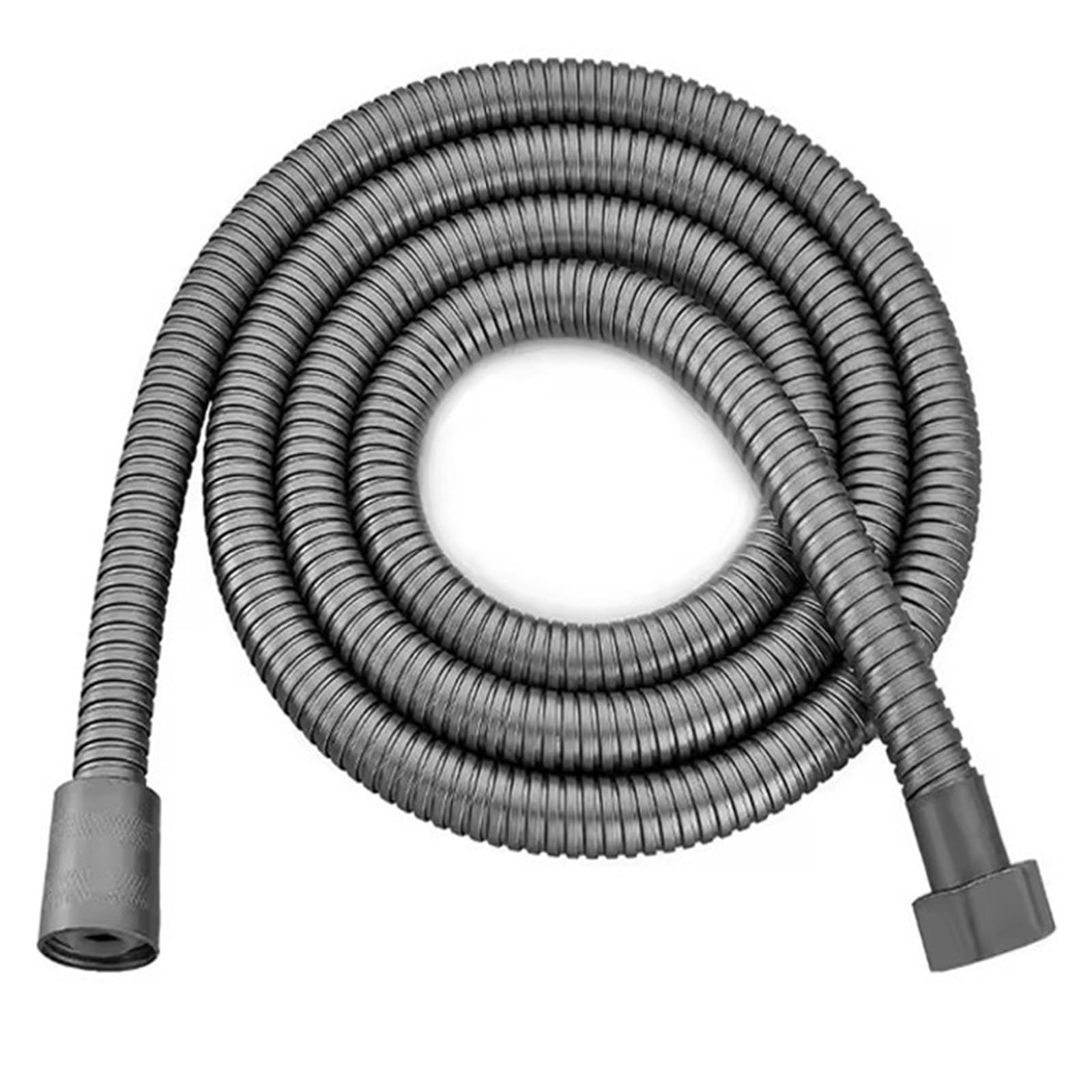Guipeng Grey 1.5M/ 2M /3M G1/2 Inch Flexible Shower Hose Stainless Steel Chrome Bathroom Water Head Shower Head Extension Pipe(,200Cm)