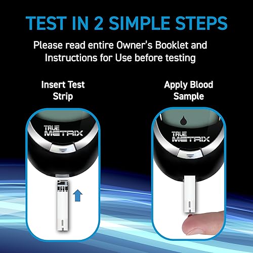 Miniatura 5 de TRUE METRIX Tiras de prueba de glucosa en sangre 100 unidades - 2 paquetes (200 tiras de prueba)