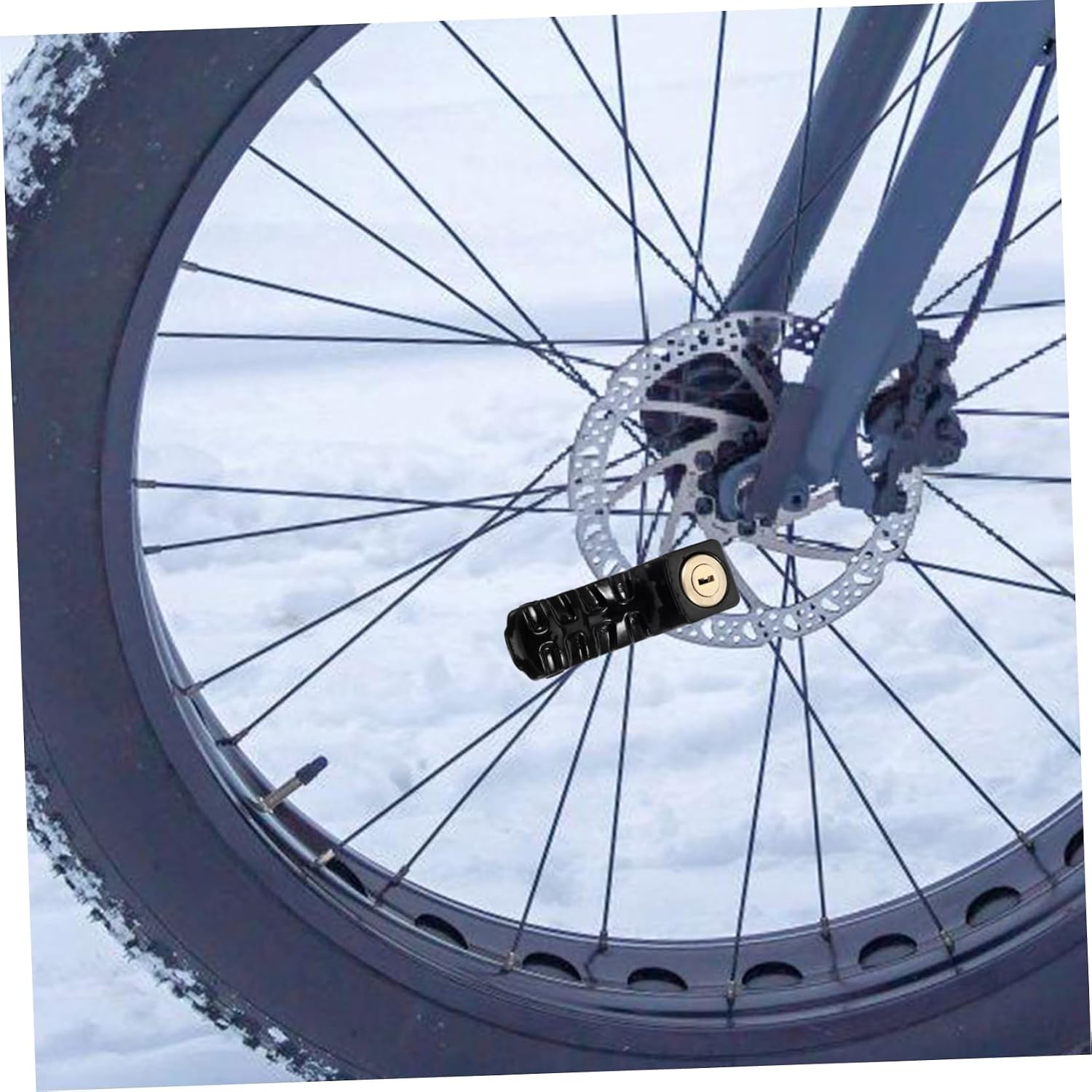 KOMBIUDA 1set Motorcycle Disc Lock Bike Wheel Locks Disc Brake Portable for Cycling