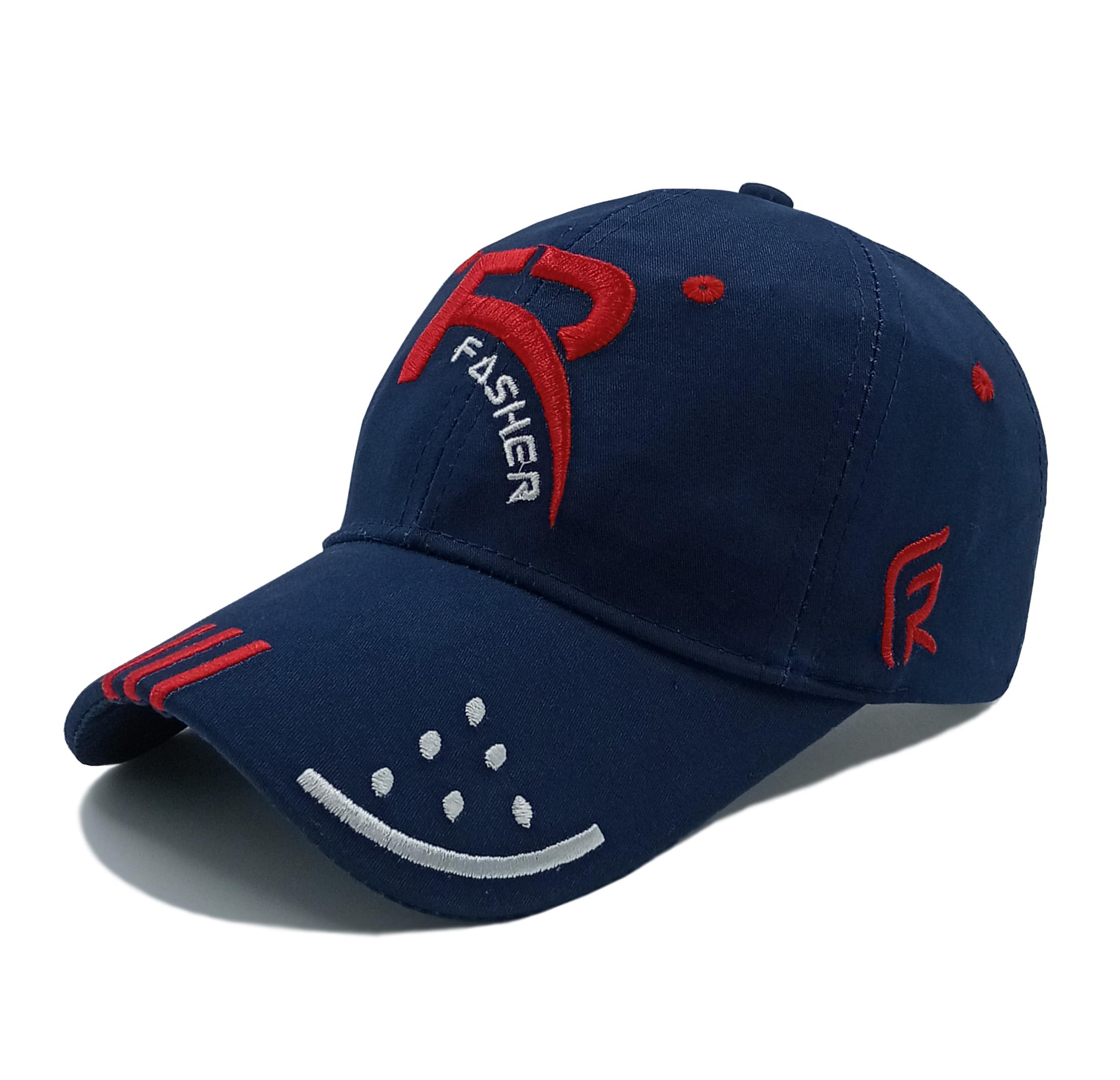 FASHER Fashionable 3D Embroidered Cotton | Adjustable Strap | Baseball caps for Men | Stylish FR Baseball Caps for Men | Embroidered Cotton | for Men-image-1