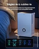 Pro Breeze 30L/Day Dehumidifier - Smart Compressor Dehumidifier with App, Wi-Fi, Continuous Drainage, 4L Water Tank, 24h Timer & Child Lock- Mould Remover & Moisture Absorber for Home & Bathroom - 7