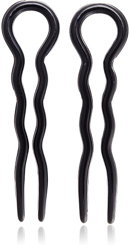 Caravan Horquilla grande para el cabello arrugado negro 3-12" disponible en Yaxa El Salvador