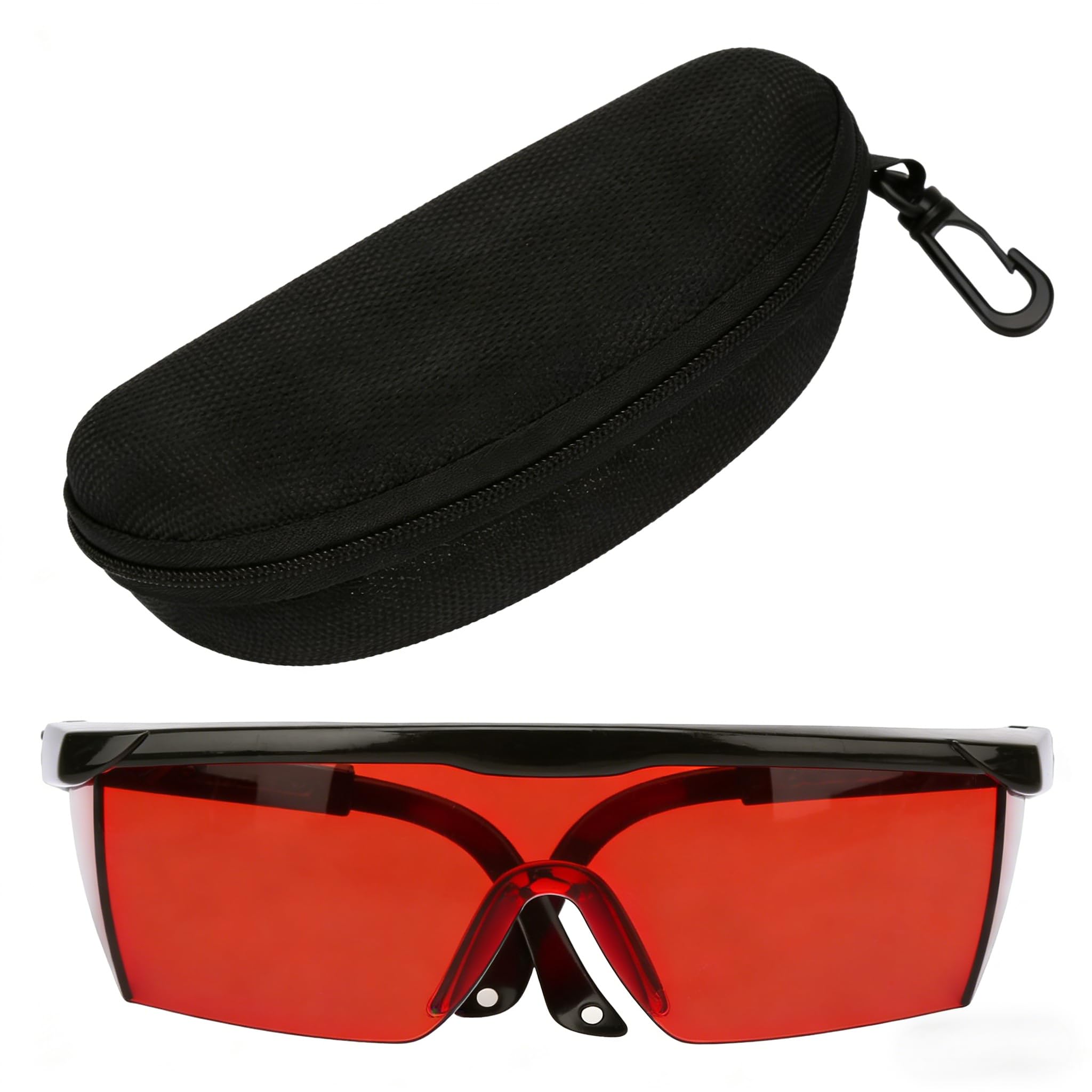 Occhiali protettivi laser, occhiali protettivi laser per PC portatili Occhiali anti laser di sicurezza per tutte le direzioni per la depilazione Disinfettante UV con luce blu(Rosso)