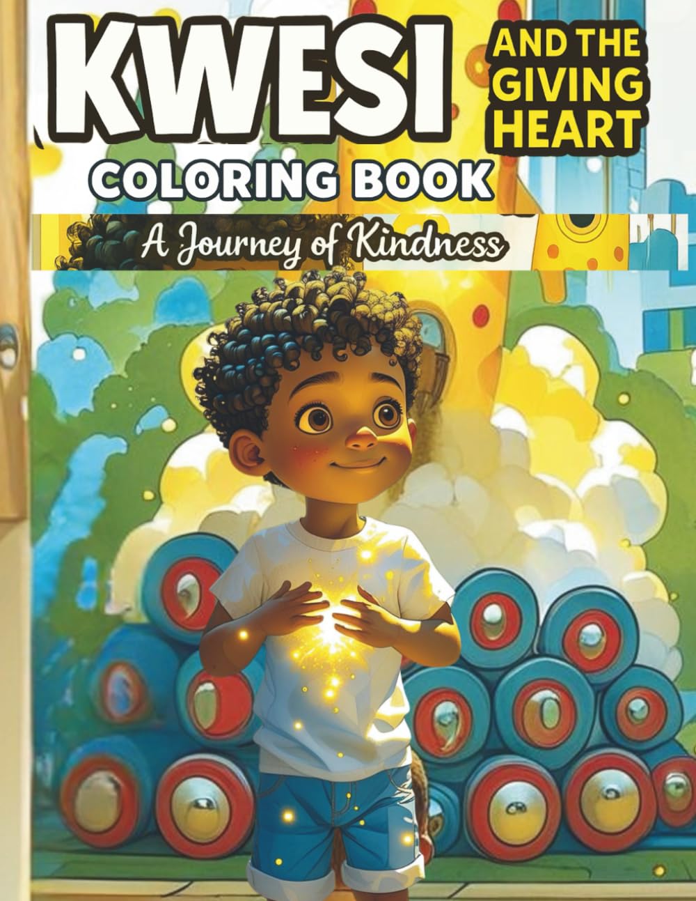Kwesi and the Giving Heart Coloring Book: A Journey of Kindness: A Journey of Kindness and Friendship