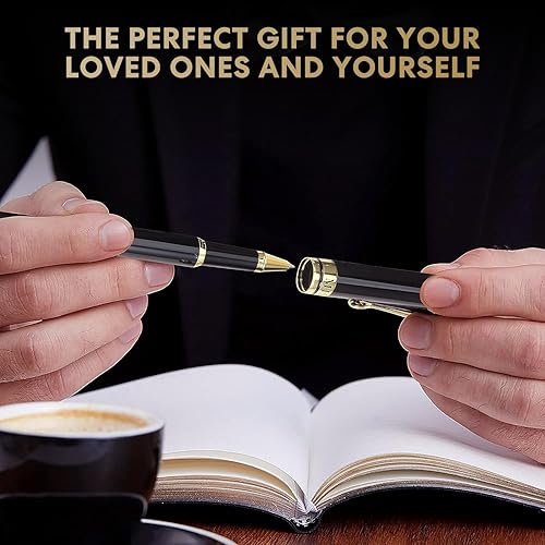 Miniatura 5 de Bolígrafos de lujo de punta redonda de escritura suave Miscoos Nice para hombres y mujeres, juego de bolígrafos de regalo para oficina ejecutiva,