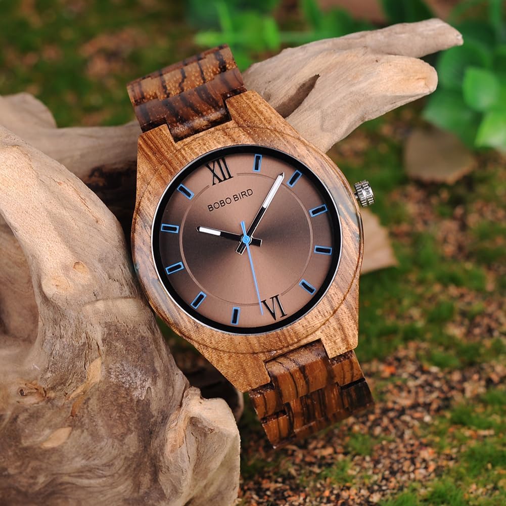 BOBO BIRD Special Design Mens Wooden Watches Sport Quartz Timepieces…