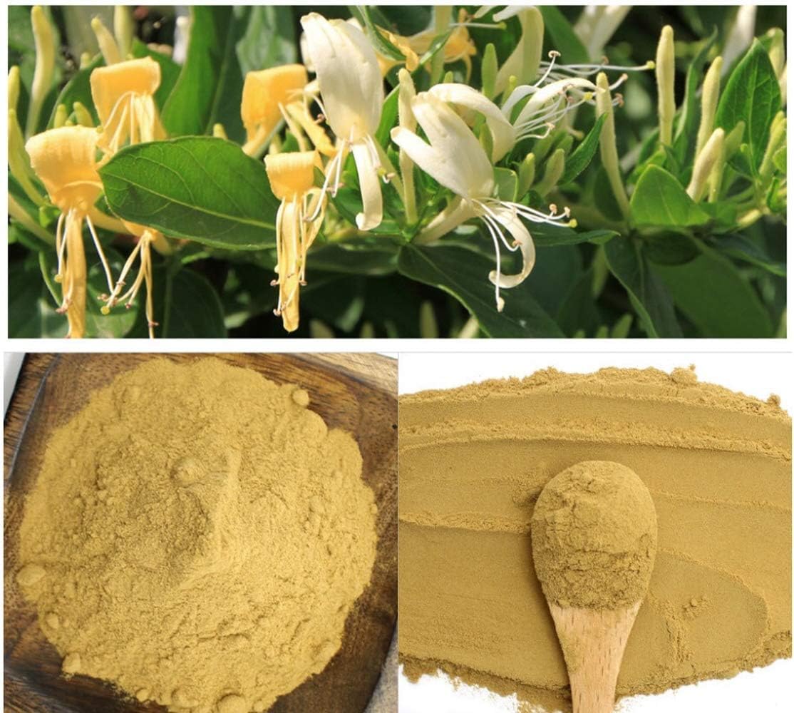 Organic Natural Pure Honeysuckle(Lonicera Japonica) Extract Powder -10.58 Ounce (300g) - Image 5