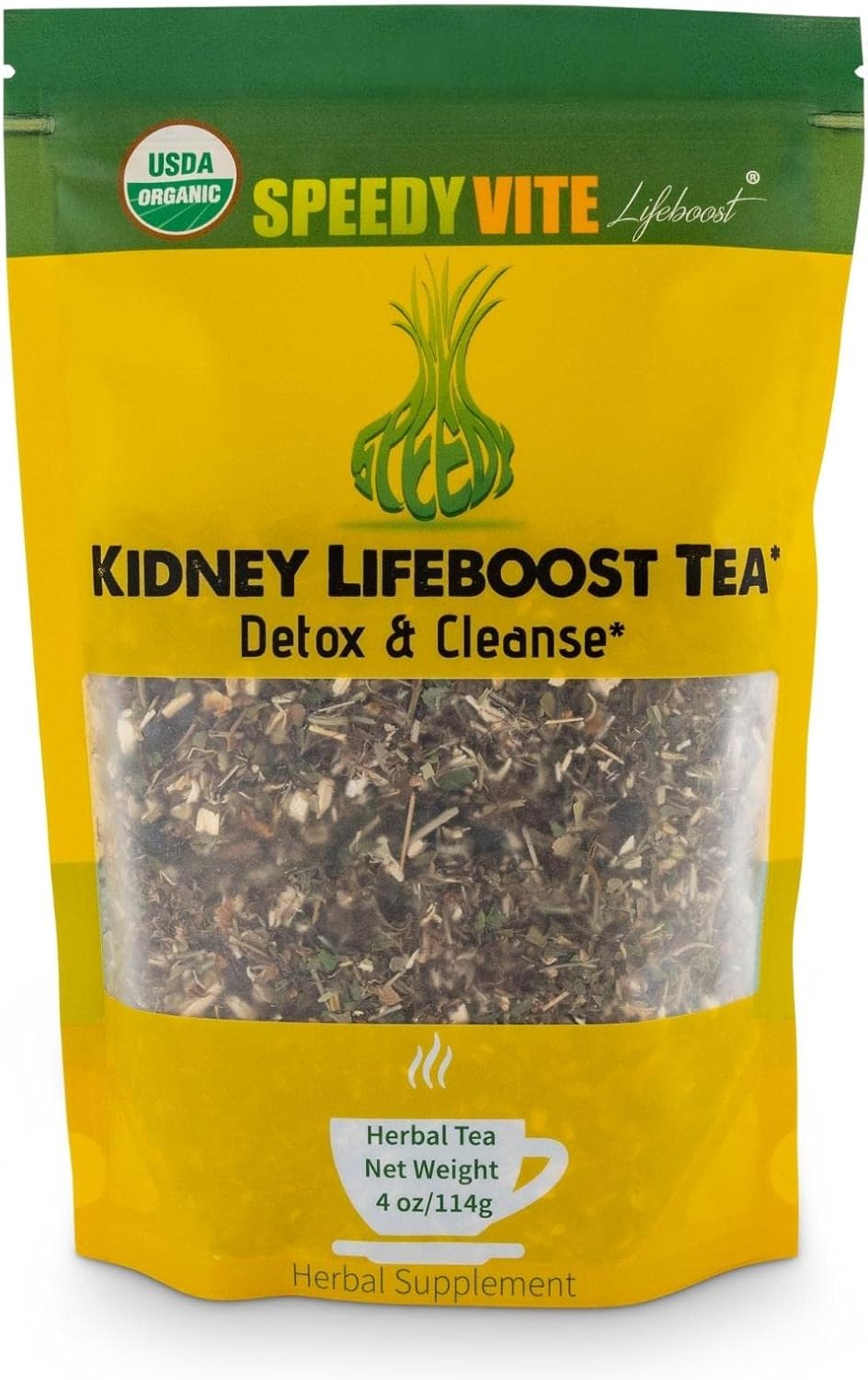 SpeedyVite Kidney Bladder LifeBoost Tea (4oz) Herbal Supplement Organic