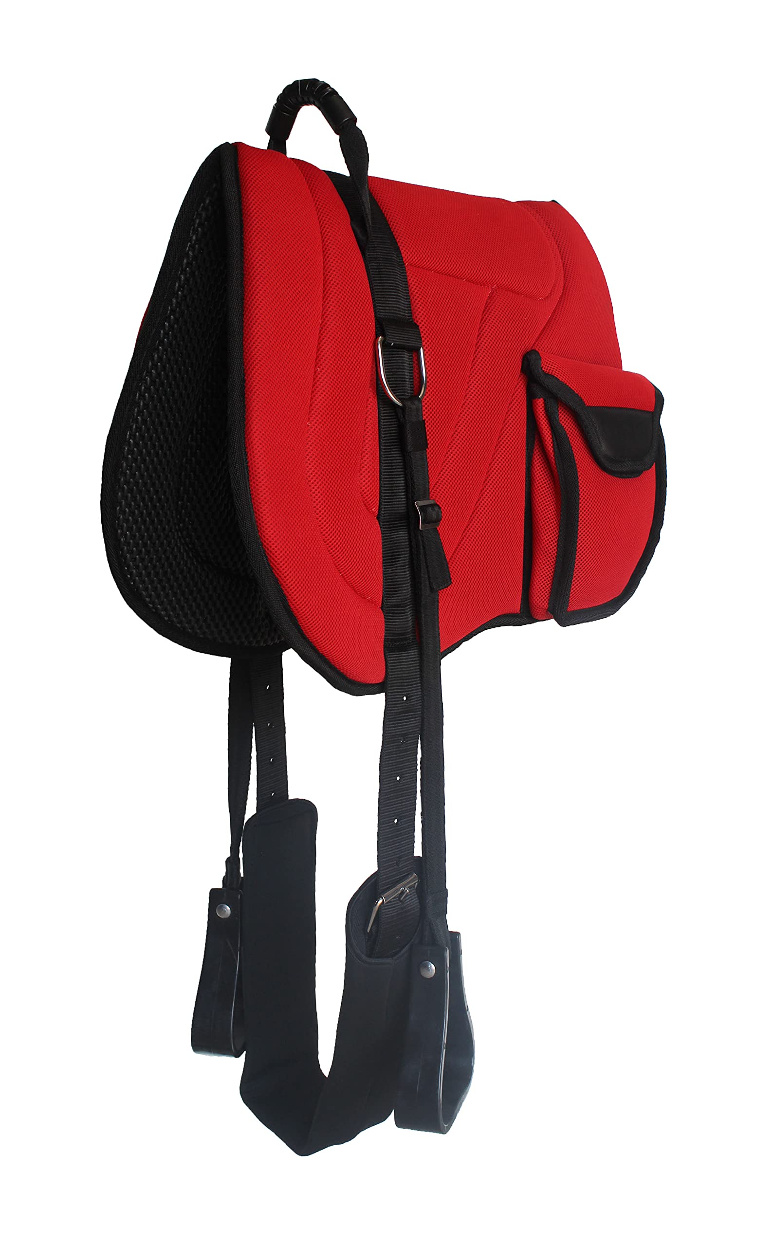 CHALLENGER Horse Neoprene Padded Anti-Slip Breathable Bareback Saddle Pad Red 39LW02RD