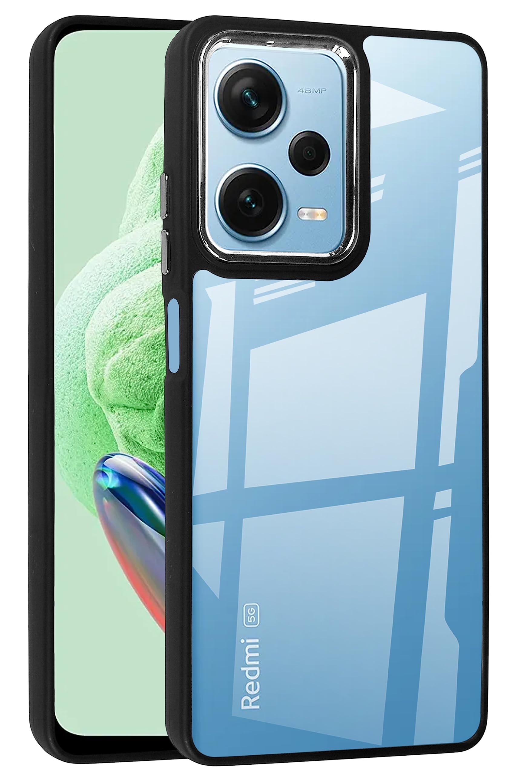 Zapcase Back Case Cover for Redmi Note 12 5G / Poco X5 5G | Compatible for Redmi Note 12 5G / Poco X5 5G Back Case Cover | Chrome Finish | Metallic Chrome Case Cover | Shockproof Bumper | Black (B0C69NCJMR) Amazon Price History, Amazon Price Tracker
