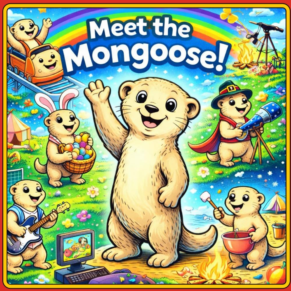 Mongoose Fun Day: Cute Mongoose Adventures Coloring Book for Kids