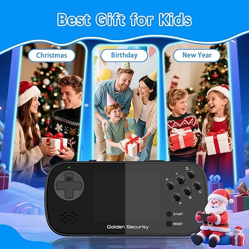 Miniatura 7 de Juego de mano para niños, consola de juegos retro con 156 videojuegos retro, consola de juegos de mano con batería recargable de 3.5 pulgadas,