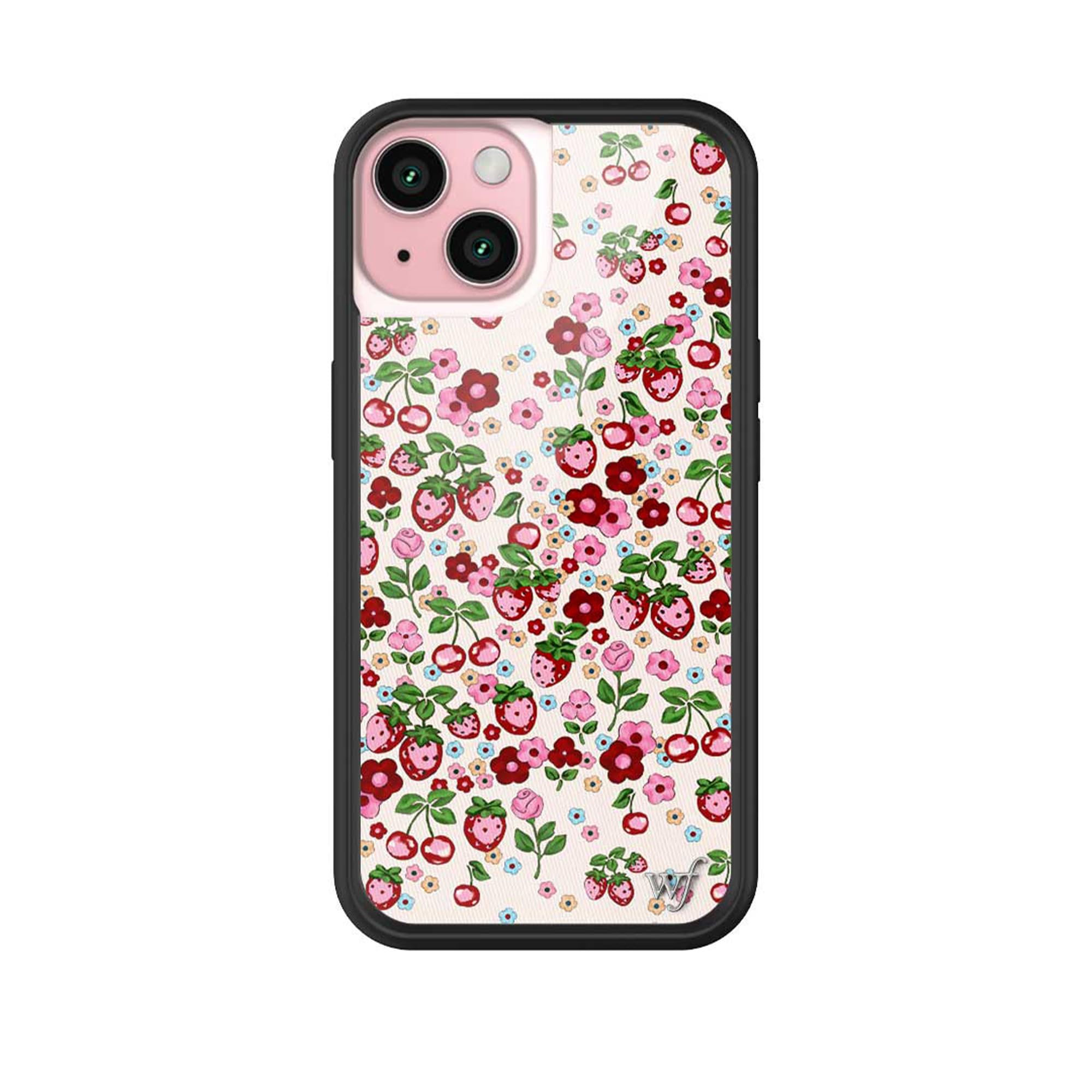 Wildflower Cases - Compatible with Apple iPhone 15 | Protective Black Bumper, 4ft Drop Test Certified, Women Owned Small Business | Berry World -
