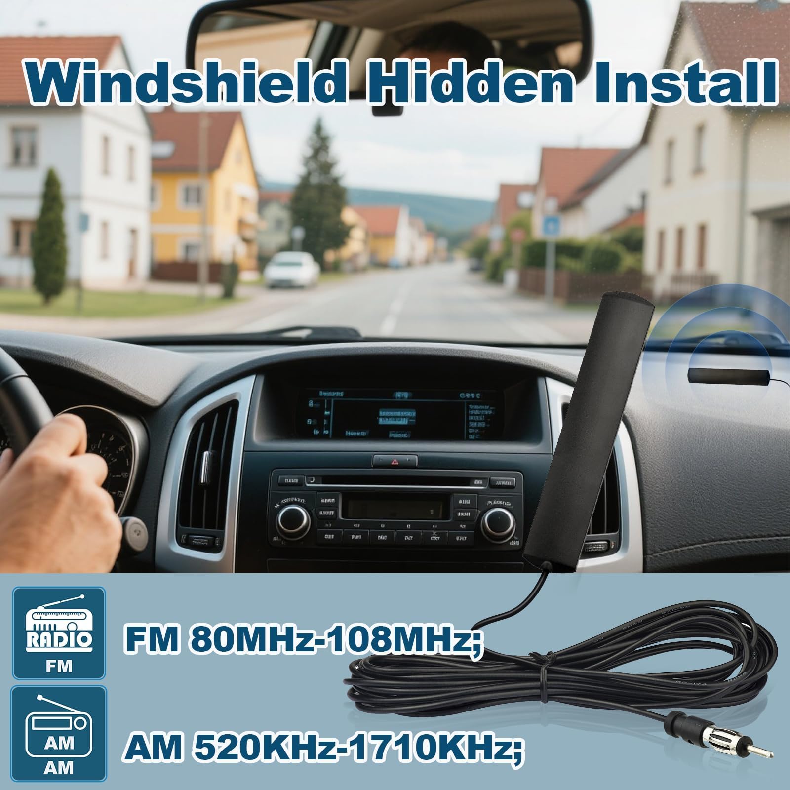 Calearo Shark Radio - AM/FM Dakantenne - No. Ext. Kabel Calearo Shark Radio - AM/FM Dakantenne - No. Ext. Kabel