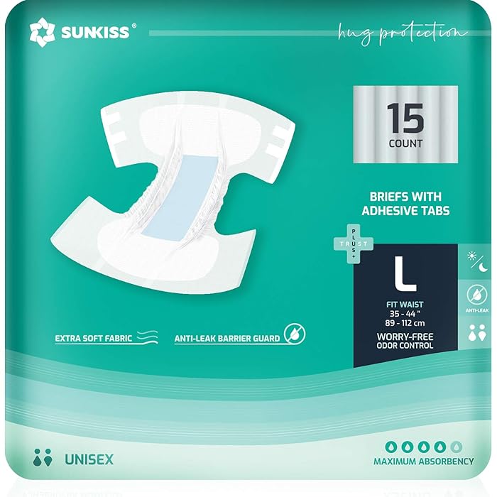 Buy SUNKISS TrustPlus Adult Diapers with Maximum Absorbency, Disposable