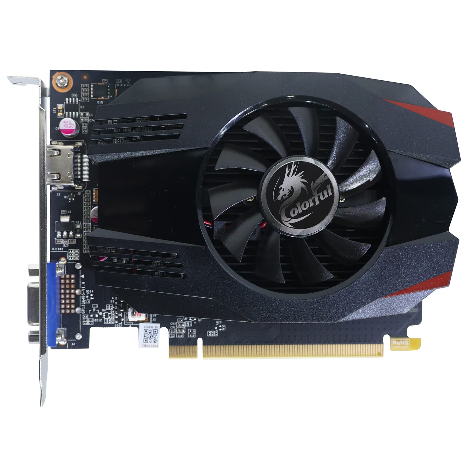 GT 1030 OC 2GB GDDR5 Graphics Card,Single Fan Cooling System,Game Graphics