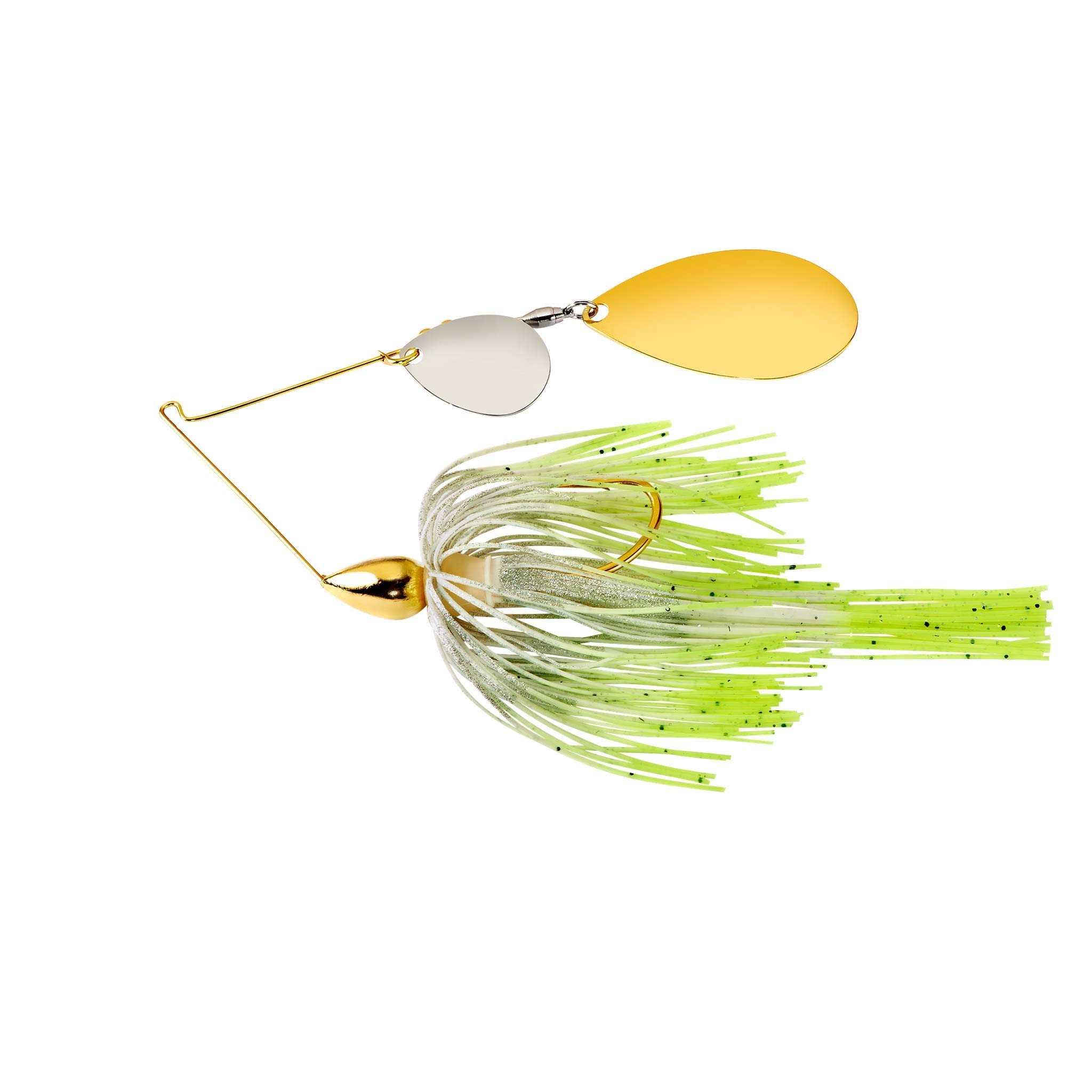 eagles fishing lure War Eagle WE38GIN26 War 3/8 Gold Frame Tandem Indiana Artificial Bait, Pro's Choice : Sports & Outdoors Deception Feeder Fishing Best Hooks Reflective Underwrap Color:White A Platinum Black finish
