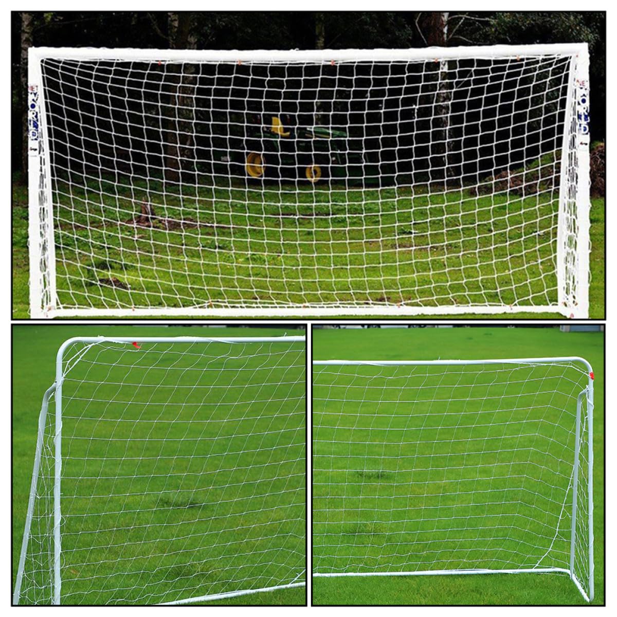 Red de Fútbol Deportiva 3x2 M, Red de Repuesto Ligera y Resistente para Porterías de Entrenamiento al Aire Libre, Accesorio para Fútbol Infantil