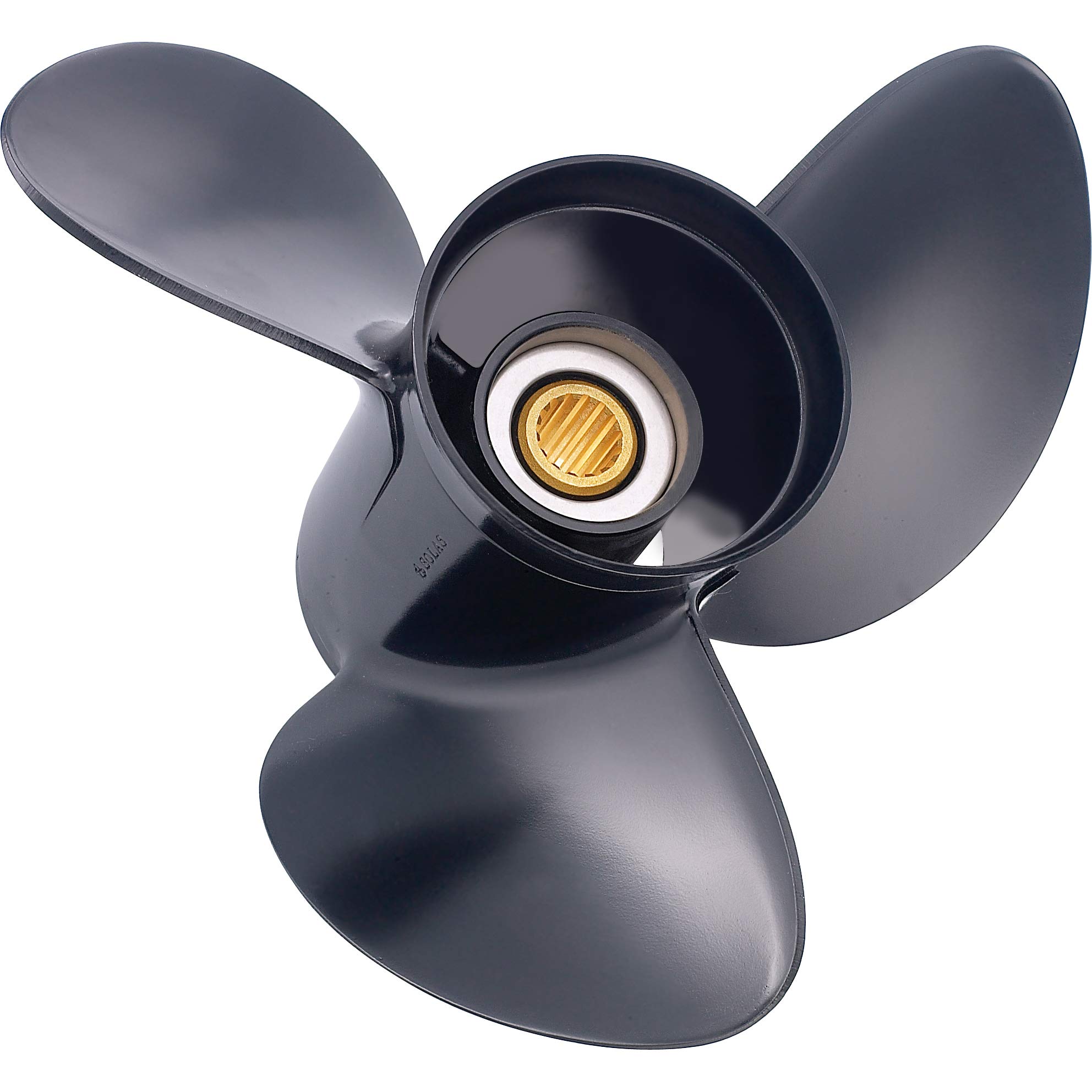 SOLAS AMITA 3-Blade Aluminum Propeller 14.3x21 - Right Hand Rotation For Outboard Motors