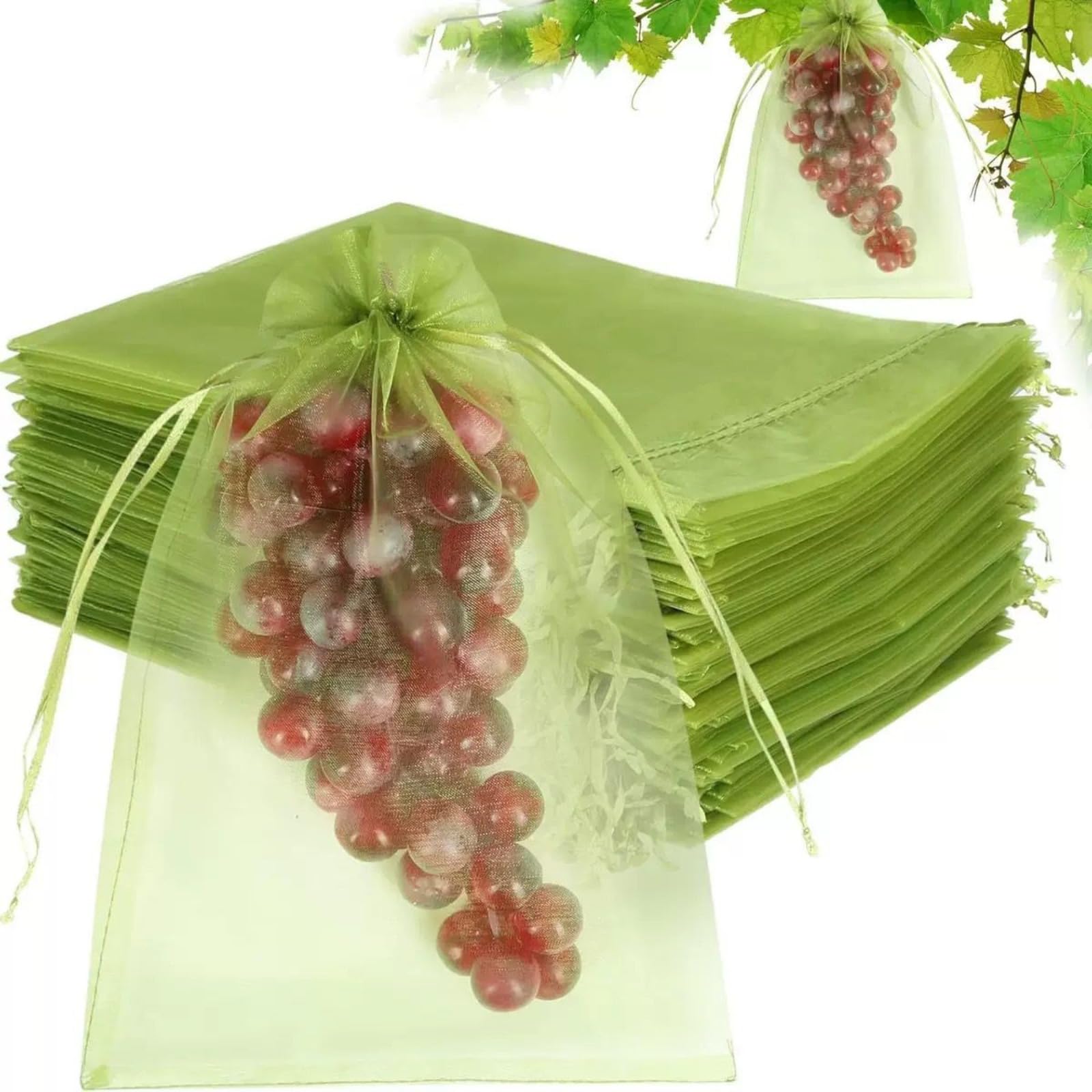 Filets anti-insectes avec cordon pour protéger vos raisins du potager