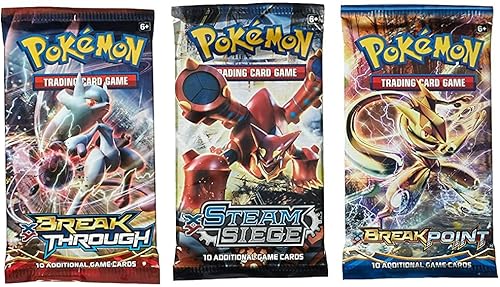 Tarjetas aleatorias Pokemon Random Booster paquete de 3