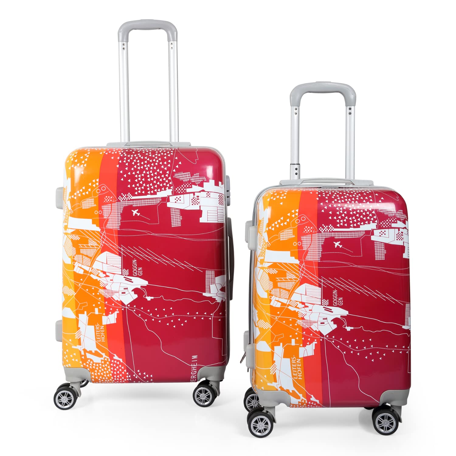 polo class 2Pc Luggage Trolley Bag Set (24/28 inch) - Red-picture-48