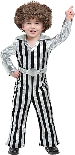 Disco Dude Costume  Dazzling Toddler Outfit With Sequin Details  70s Jumpsuit For Kids disponible en Yaxa Colombia