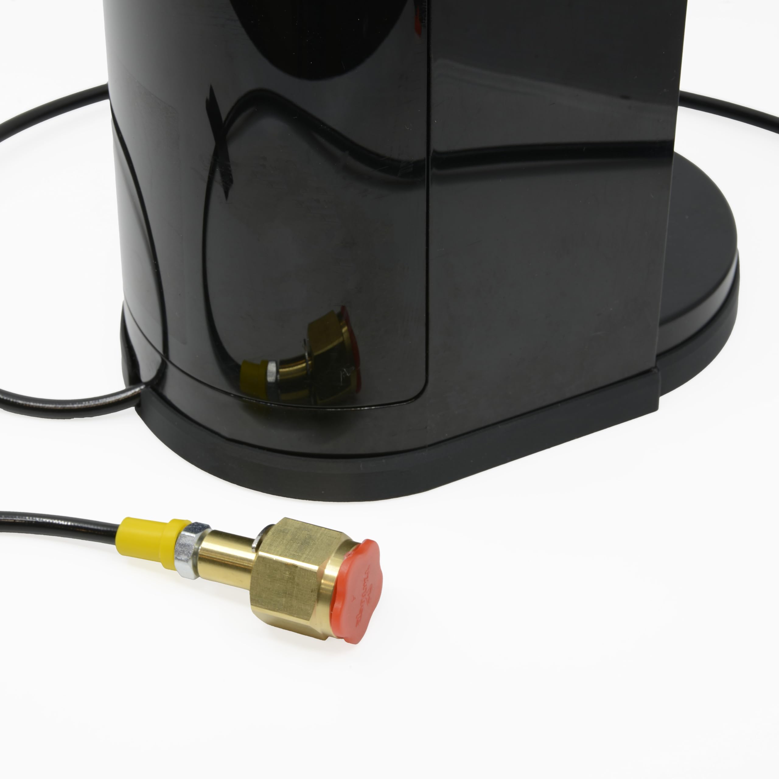 Custom Base Compatible with SodaStream TERRA for use with CO2 Adapter Hose & External Canister – Sleek OEM Design, Streamlined Appearance, Tidy Countertop Solution