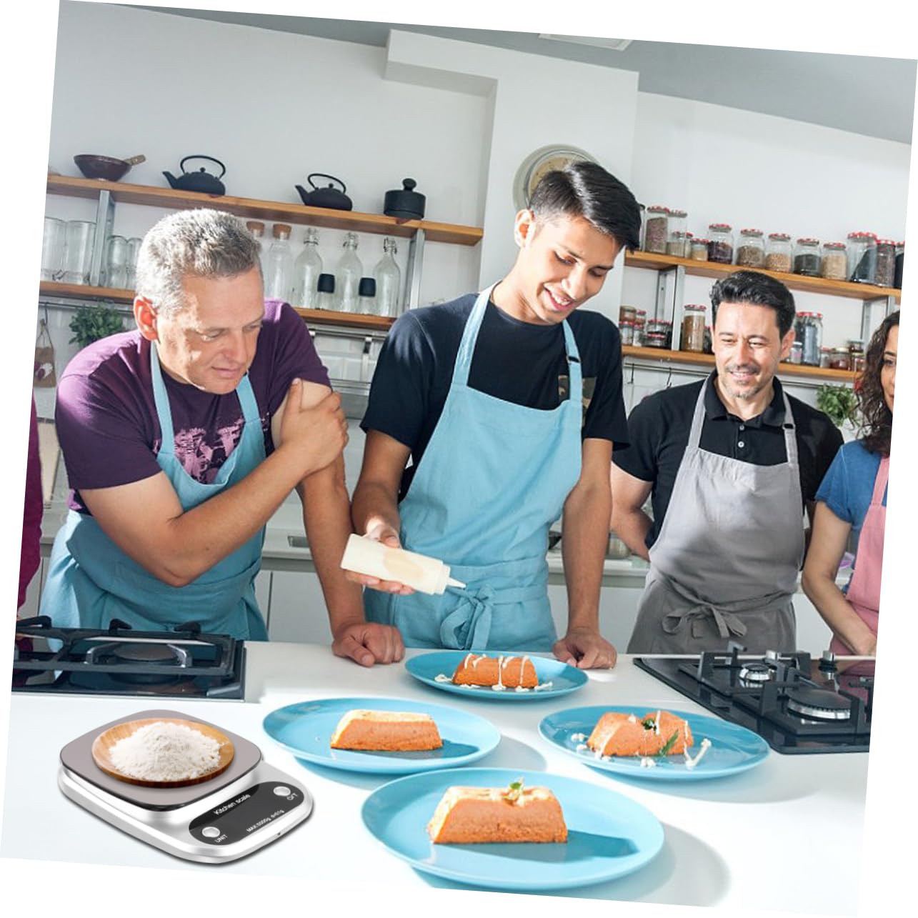 Zerodeko Báscula de Cocina Digital Portátil de Acero Inoxidable Capacidad de 5kg y Precisión de 0,1g Adecuado para Uso en Cocina y Joyería