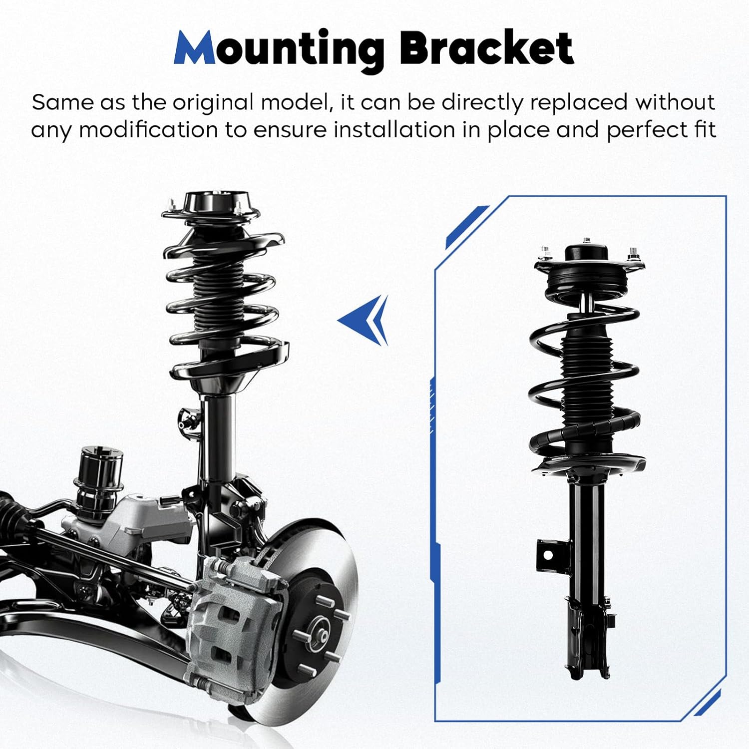 Front Struts Assembly Shock Absorber Fit for Hyundai Tucson 2.0L 2011-2015/2.4L 2010-2015, for Kia Sportage 2.4L 2014, for Sportage 2.0L 2011-2014, Replace for 1333452L 1333452R, 2Pcs