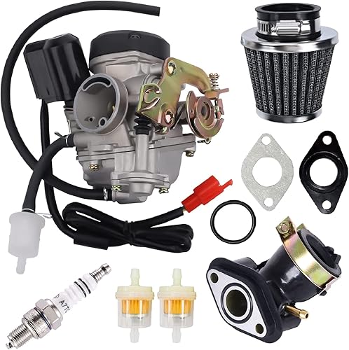 El carburador GY6 50CC es compatible con el carburador 139QMB utilizado en scooters de 49 cc y 50 cc de 4 tiempos como scooters Taotao 80cc PD18J,